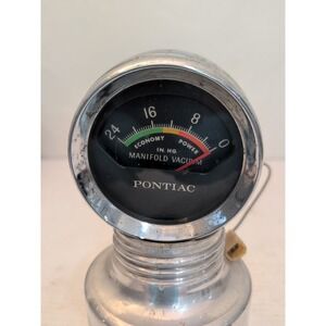 1962 1965 Pontiac Manifold Vacuum Gauge Center Console OEM GM